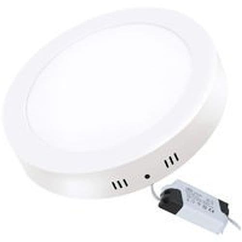 PANNELLO 25W PLAFONIERA faretto LED ROTONDO da ESTERNO luce Calda 3200k - 3