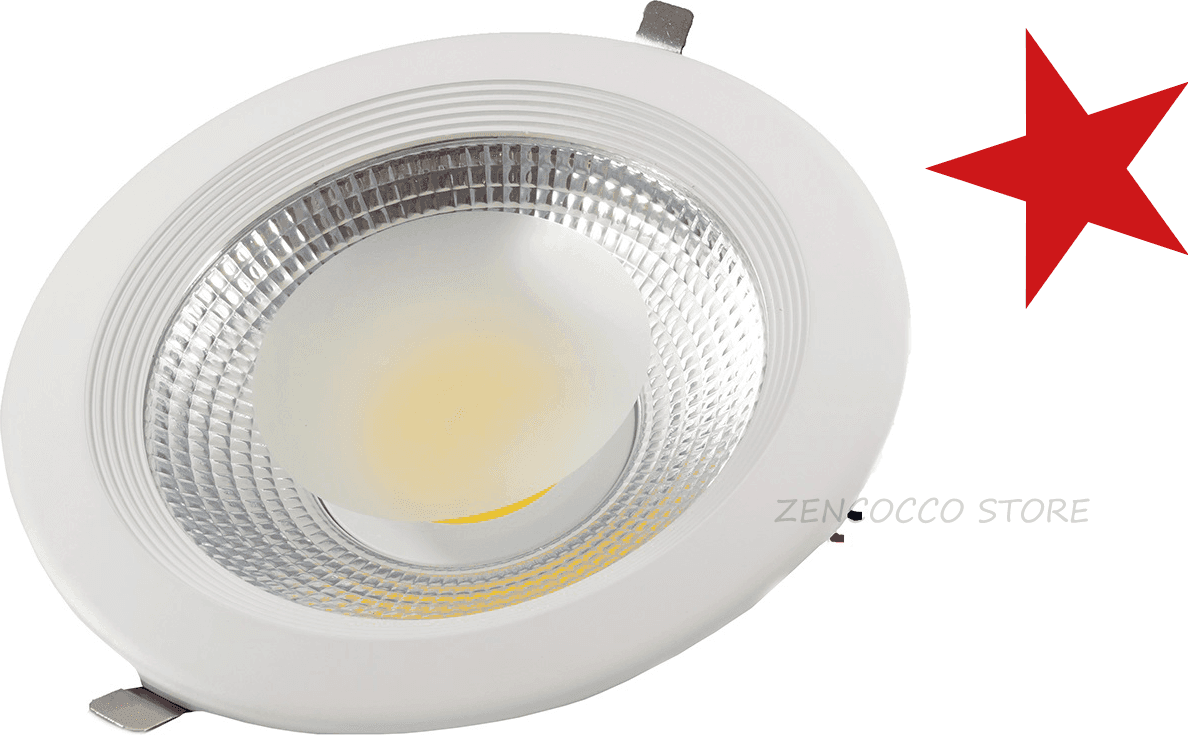 Plafoniera 30W Faretto COB LED da Incasso Tondo 2400lm 220V - 2