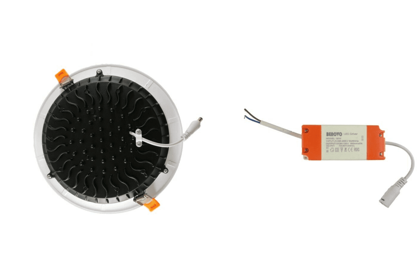 Plafoniera 30W Faretto COB LED da Incasso Tondo 2400lm 220V - 3