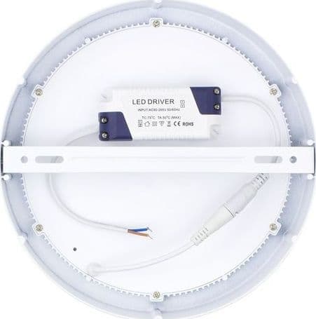 PANNELLO 25W PLAFONIERA faretto LED ROTONDO da ESTERNO luce Naturale 4000k - 3