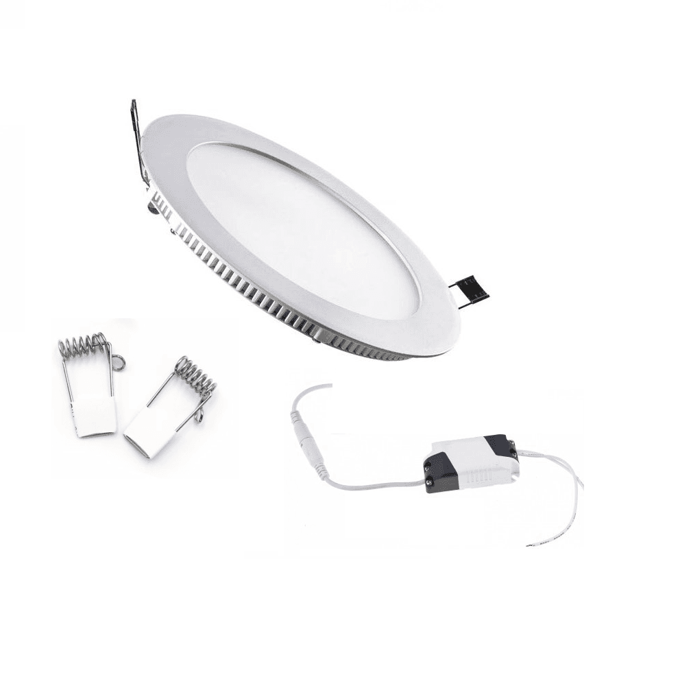 Faretto Led 18 Watt Pannello Incasso rotondo 1350 LM Luce Calda 3200k - 2