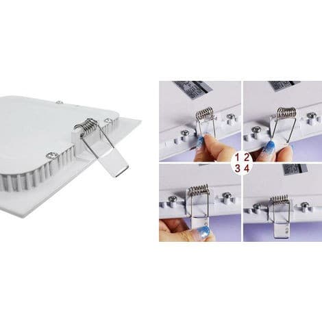 Faretto Led 25 Watt Pannello Incasso quadrato 1800 LM Luce Calda 3200k - 3