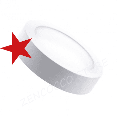 PANNELLO 12W PLAFONIERA faretto LED ROTONDO DA ESTERNO luce Naturale 4000k - 2