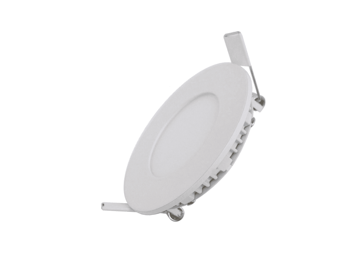 faretto led 3 Watt pannello incasso rotondo 180LM luce calda 3200k - 2