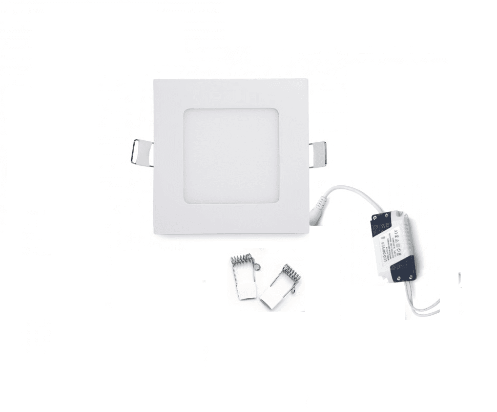 Faretto Led 6 Watt Pannello Incasso quadrato 450LM Luce calda 3200k - 2