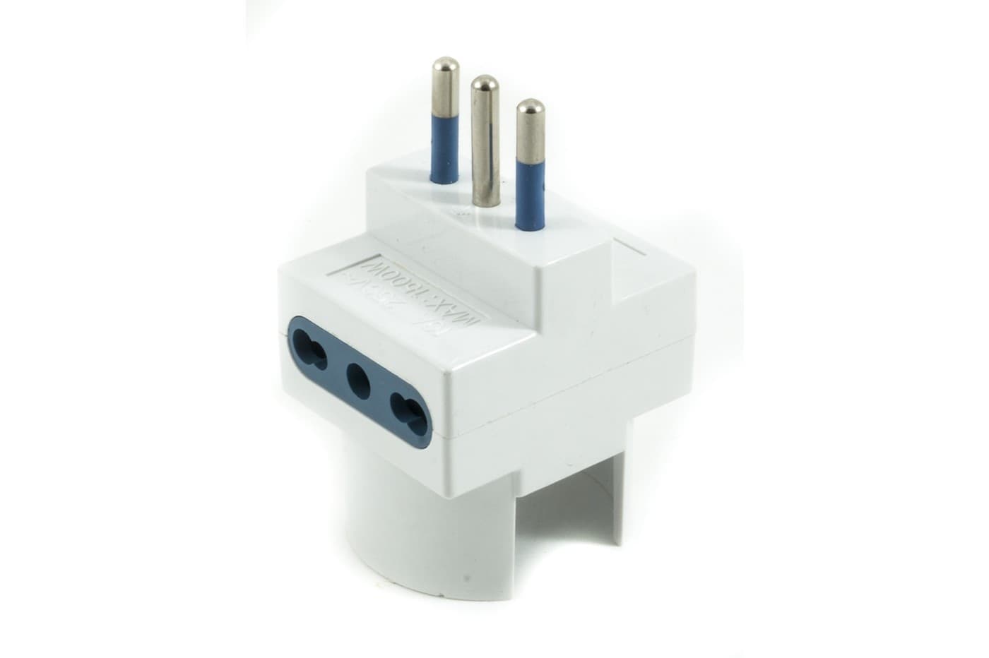 ADATTATORE MULTIPRESA 16A CON SHUKO SPINA ITALIANA +2 PRESA BIPASSO - 2