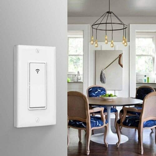 INTERRUTTORE LUCE WIFI INTELLIGENTE 1 VIA COMPATIBILE Alexa Google Assistant - 5