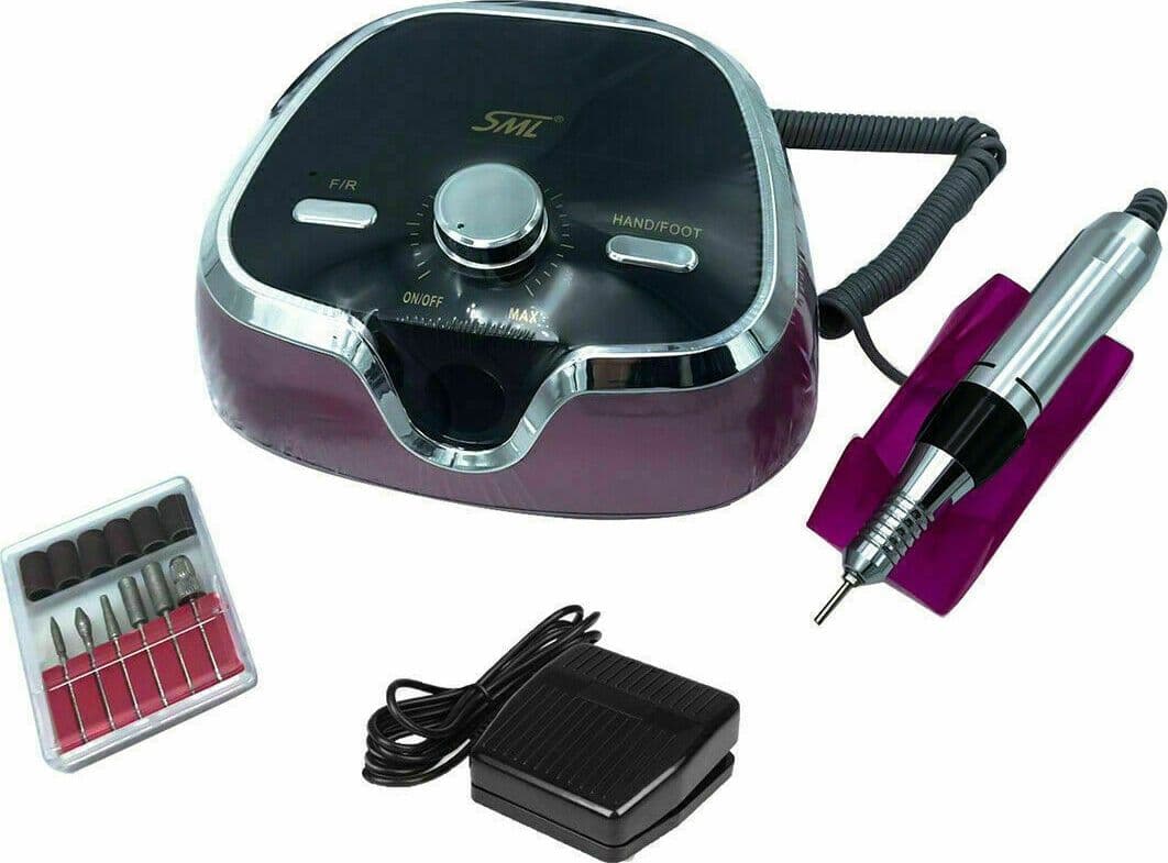 NAIL ART FRESA RICOSTRUZIONE UNGHIE 35000 GIRI MANI PIEDI PEDALE MANICURE SML M3 - 3