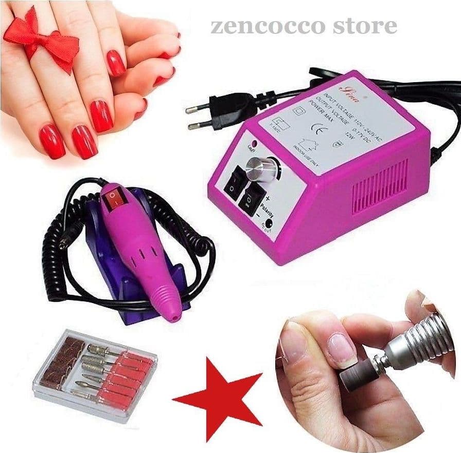 SET MANICURE FRESA PER UNGHIE PIEDI MANI NAIL ART ESTETICA UNGHIE MERCEDES - 2