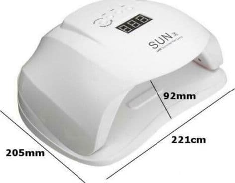 SUN X LAMPADA FORNETTO LED UV 54W MANICURE TIMER RICOSTRUZIONE UNGHIE NAIL ART - 3