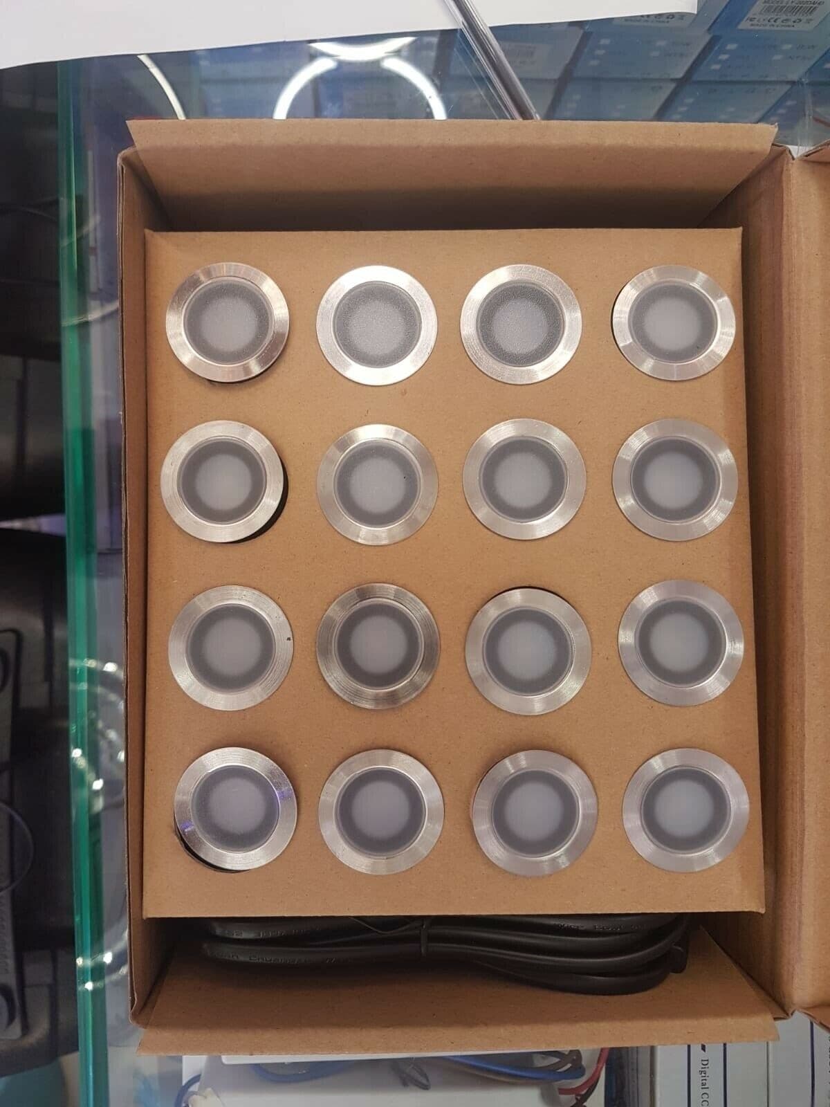 16x Faretti Incasso LED 12V Segnapasso Calpestabile Esterno IP67 + Trasformatore Illuminazione/Illuminazione per interni/Lampadari lampade a sospensione e plafoniere/Faretti da soffitto Zencoccostore - Formia, Commerciovirtuoso.it