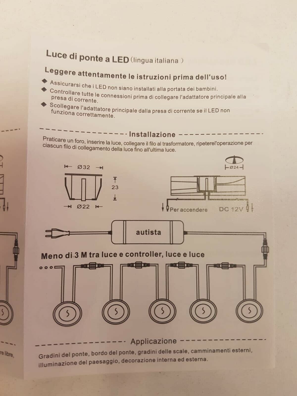 16x Faretti Incasso LED 12V Segnapasso Calpestabile Esterno IP67 + Trasformatore Illuminazione/Illuminazione per interni/Lampadari lampade a sospensione e plafoniere/Faretti da soffitto Zencoccostore - Formia, Commerciovirtuoso.it