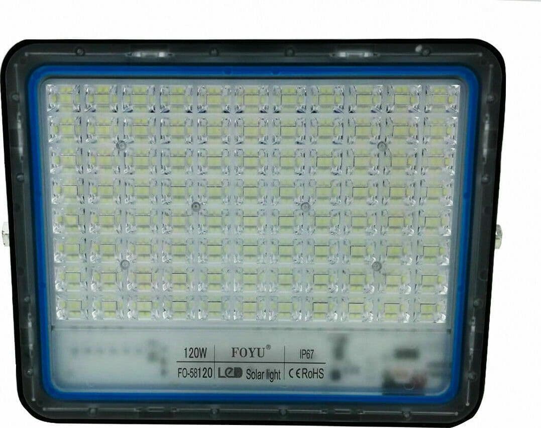 FARO LED CON PANNELLO SOLARE LUCE FREDDA 120W/200/300/400/600/800W IP66/67 - 4