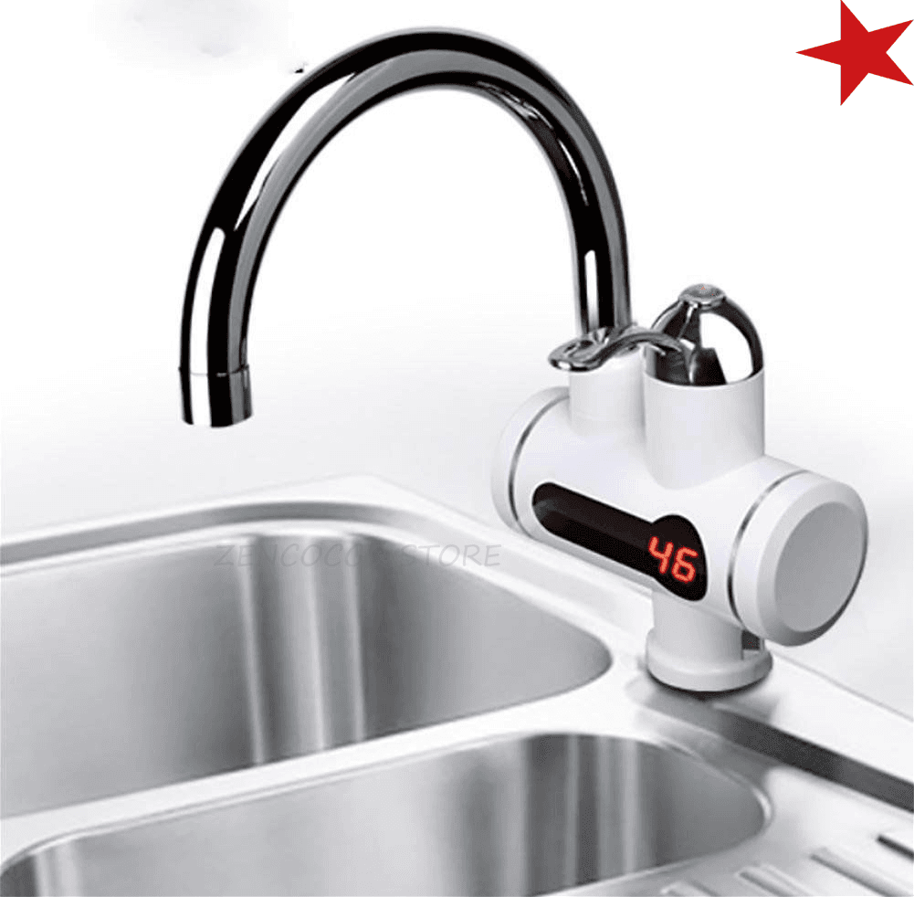 RUBINETTO MISCELATORE ELETTRICO CALDAIA ACQUA CALDA SPINA CUCINA/BAGNO DISPLAY - 2
