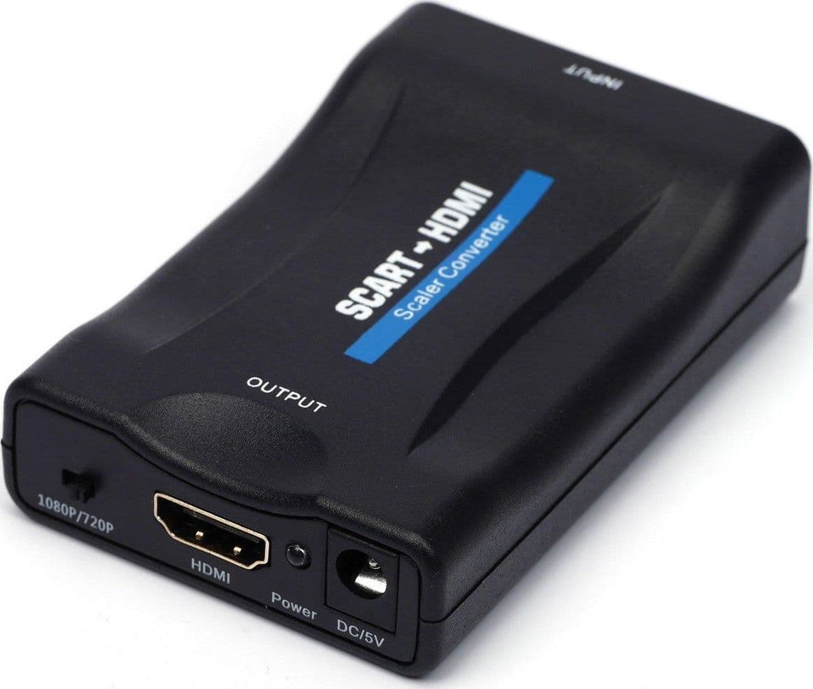CONVERTITORE DA SCART A HDMI ADATTATORE VIDEO AUDIO STEREO TV 1080P FULL HD - 4