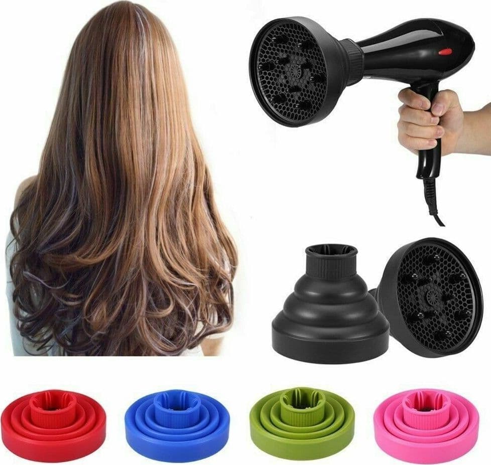DIFFUSORE UNIVERSALE PER PHON ASCIUGACAPELLI IN SILICONE DA VIAGGIO PIEGHEVOLE - 5