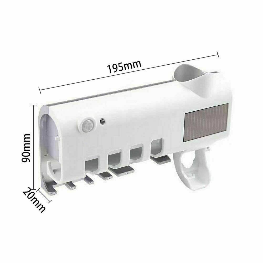 Multi Sterilizzatore UV Spazzolino Dispenser Dentifricio e Supporto Spazzolini - 4