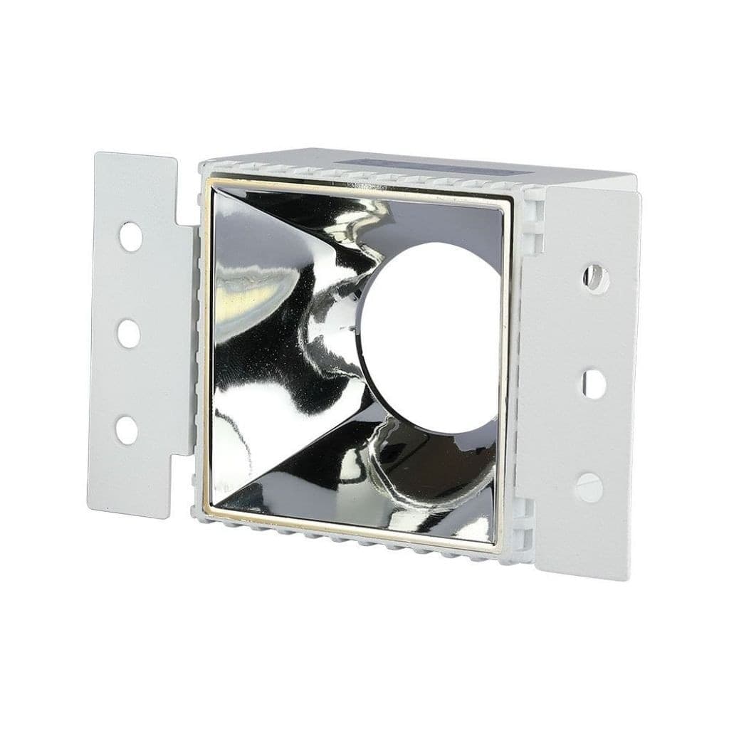 V-TAC VT-890 Portafaretto LED da Incasso Quadrato GU10 Colore Bianco e Cromato - SKU 8880 - 5
