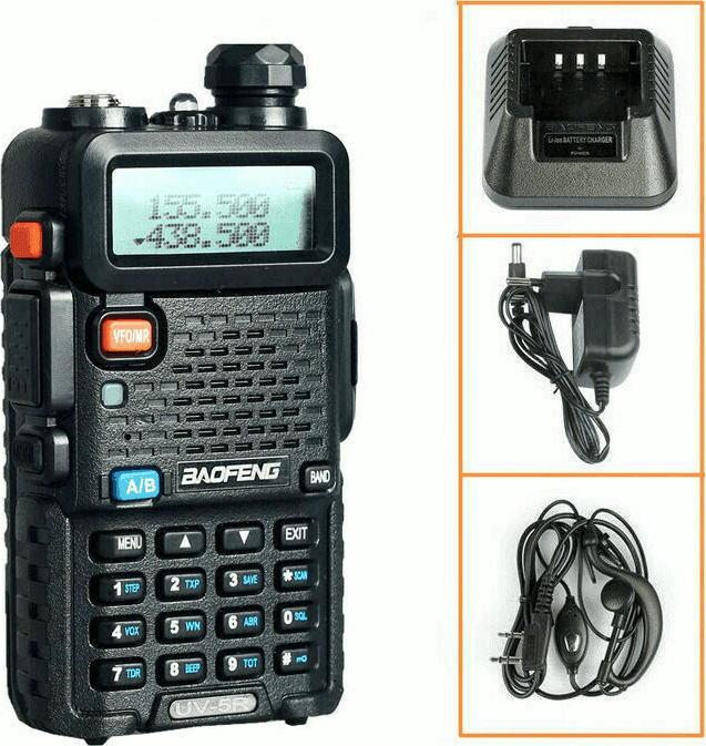 BAOFENG UV-5R   RICETRASMITTENTE 5W VHF/UHF DUAL BAND RADIO 136-174 400-520 MHz - 6