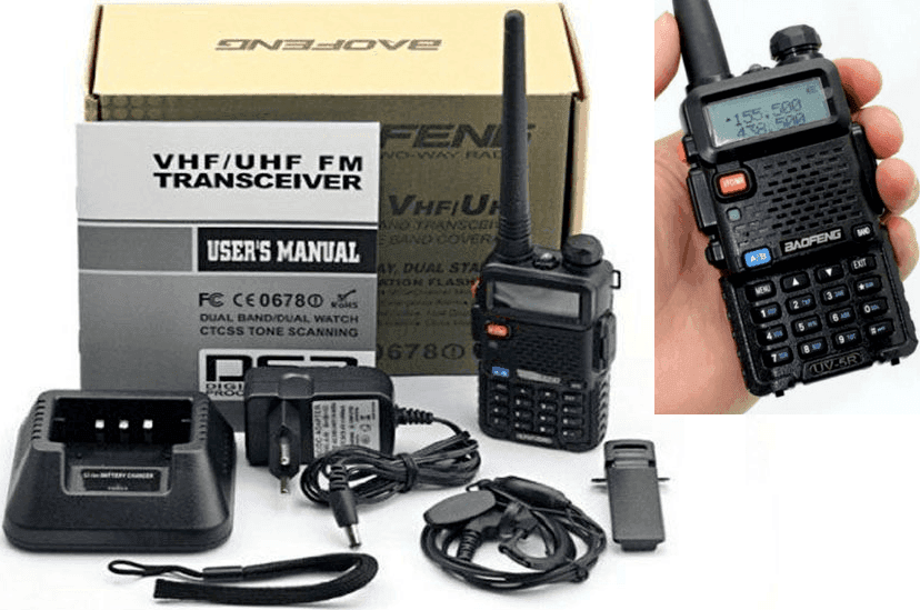 BAOFENG UV-5R   RICETRASMITTENTE 5W VHF/UHF DUAL BAND RADIO 136-174 400-520 MHz - 7