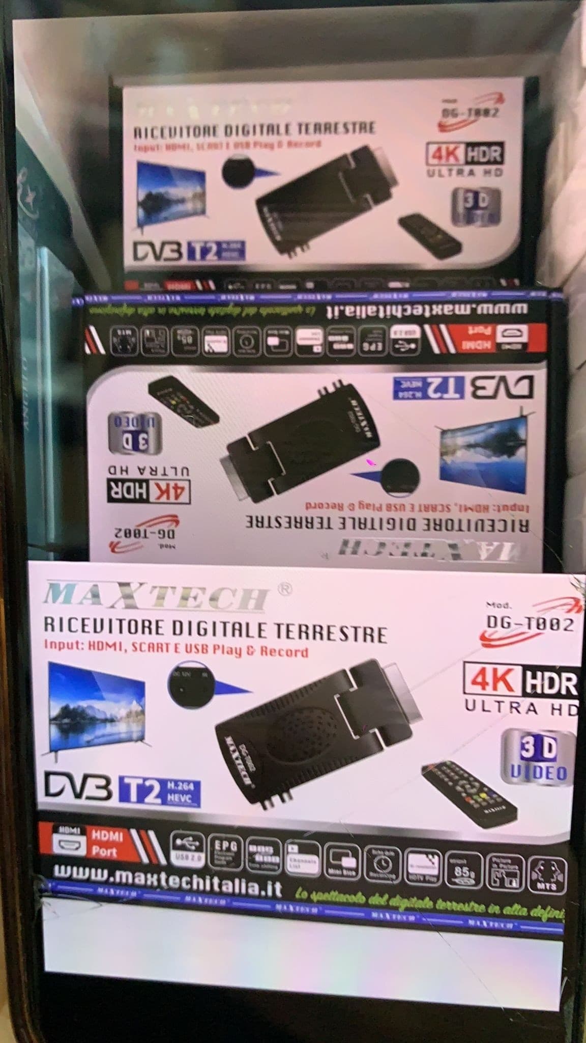 Decoder Mini Digitale Terrestre DVB T2/T3 Scart 180 USB HDMI HD333 - 3