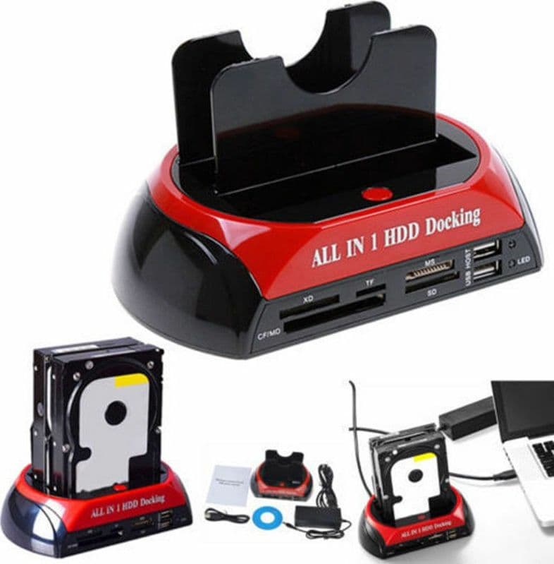 Docking Station Multifunzionale usb 2.0 HDD Hard Disk Supporta 2.5" , 3.5" IDE SATA WLX-875 - 2