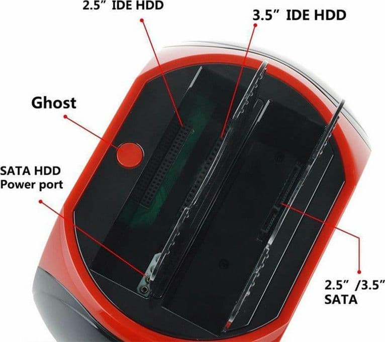 Docking Station Multifunzionale usb 2.0 HDD Hard Disk Supporta 2.5" , 3.5" IDE SATA WLX-875 - 6