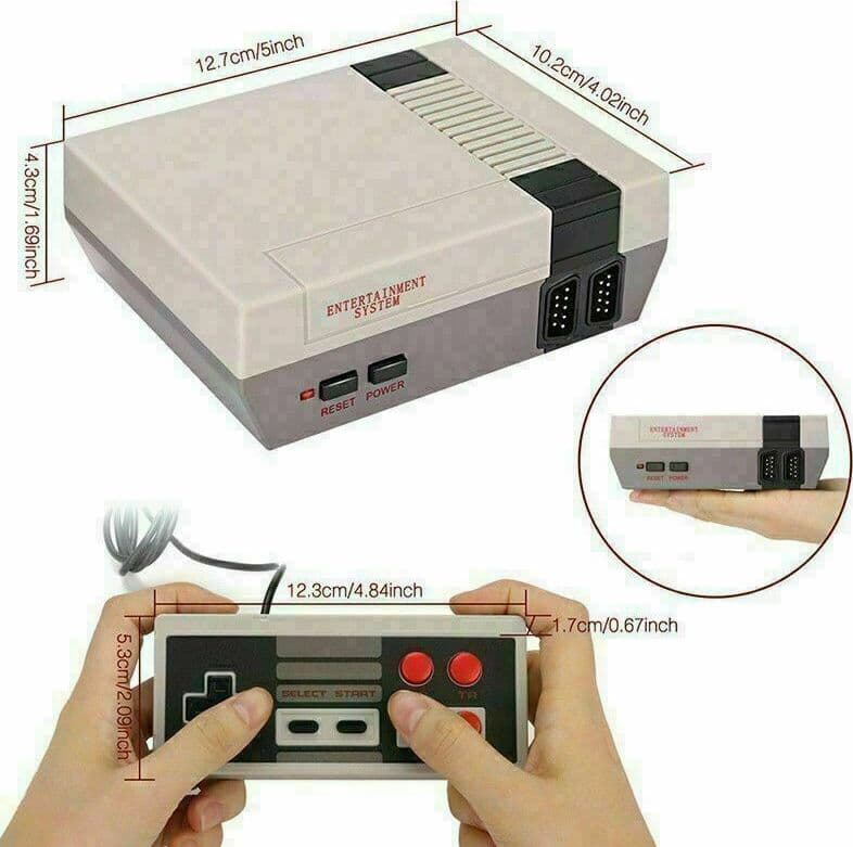 620 IN 1 MINI CONSOLE GIOCHI CLASSIC RETRO PER NES 2 CONTROLLER TIPO NINTENDO - 6
