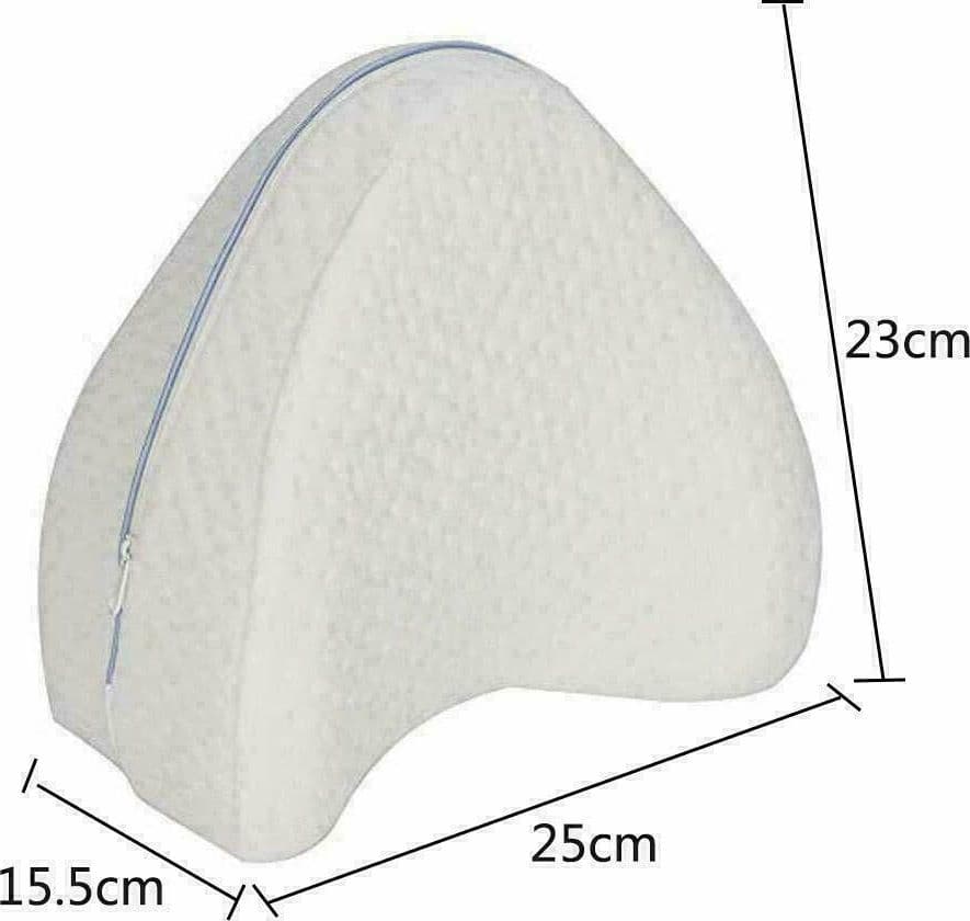 2x LEG PILLOW CUSCINO PER DORMIRE GAMBE SCHIENA MEMORY FOAM SUPPORTO ORTOPPEDICO - 4