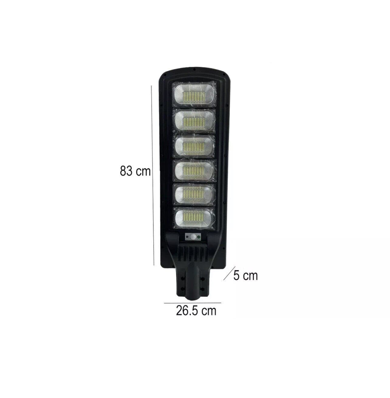 LAMPIONE LED CON PANNELLO SOLARE CREPUSCOLARE 300W radar sensor Movimento IP65 - 5