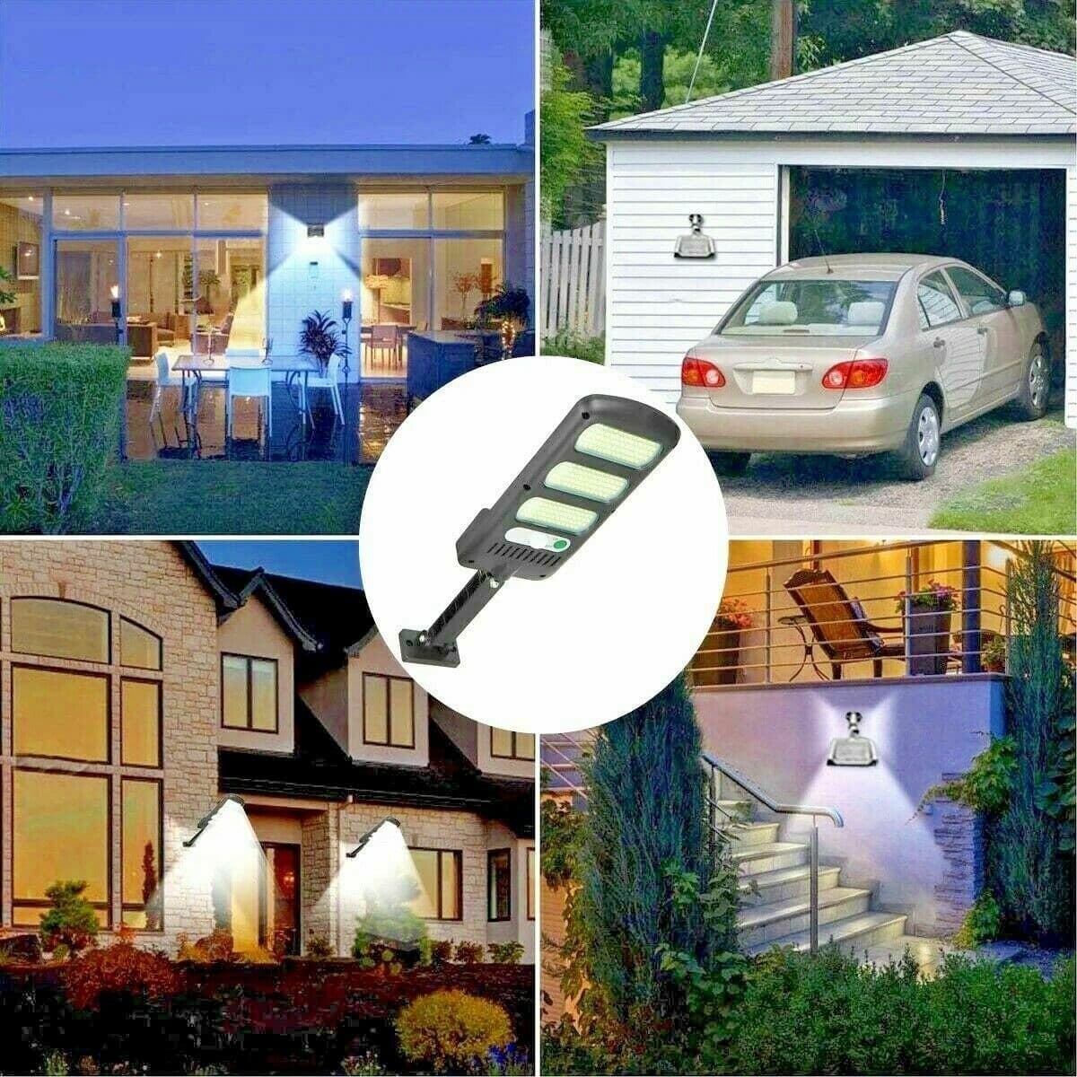 Faro Lampioncino Applique pannello solare fotovoltaico sensore Movimento 213LED - 5