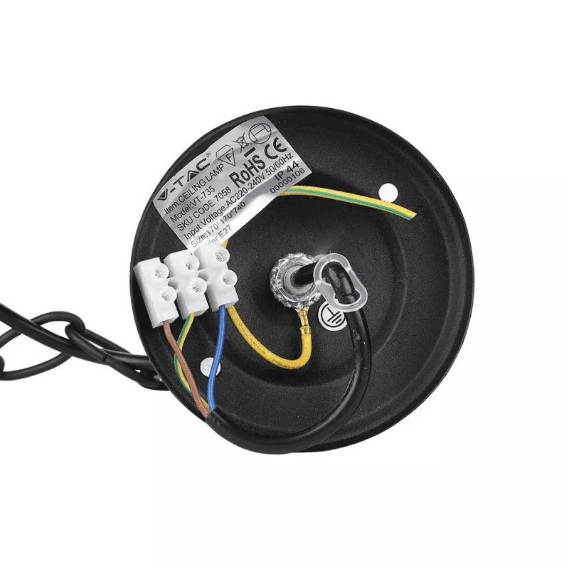 V-TAC VT-735 PORTALAMPADA DA GIARDINO CON ATTACCO A SOFFITTO PER LAMPADINE E27 - SKU 7058 - 5