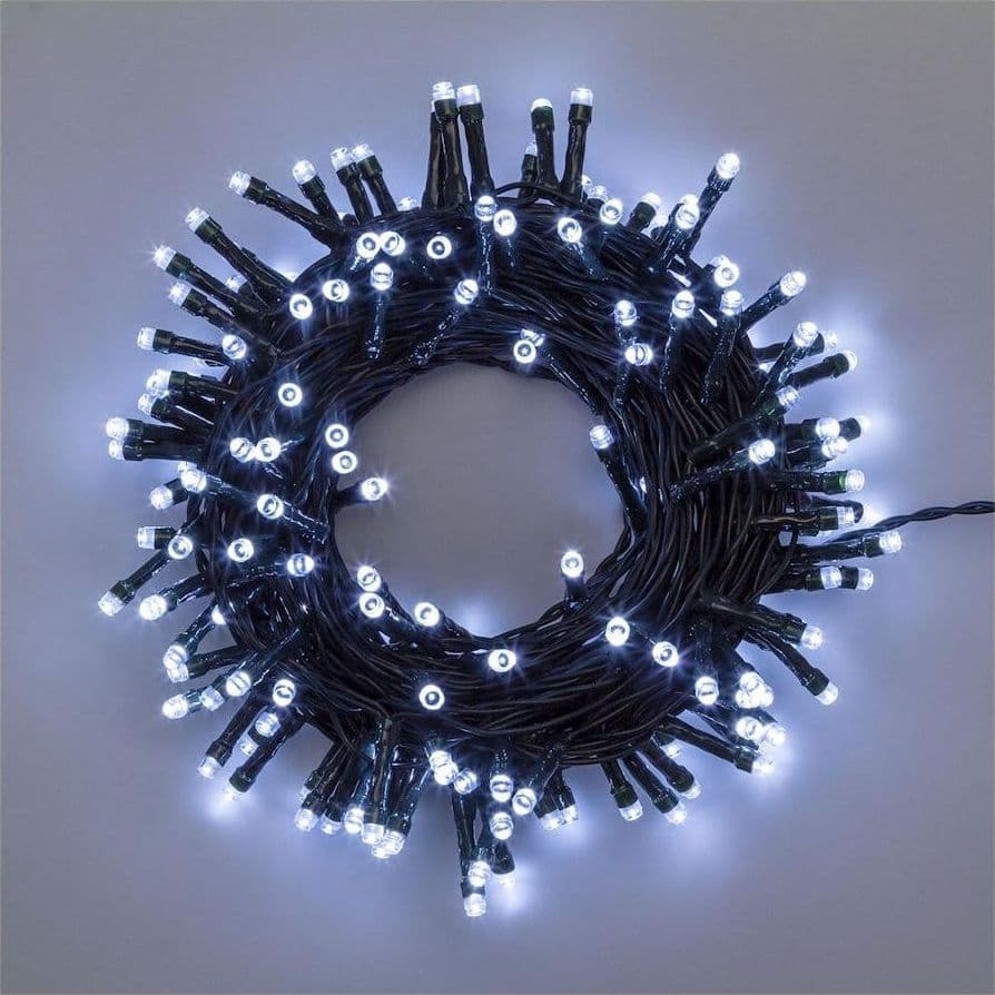 Filo luci 80 Minilucciole Led Bianco - 4