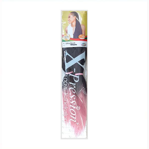 X-PRESSION NIGERIA EXTENSION PER CAPELLI - ALLUNGAMENTO ARTIFICIALE PER TRECCINE COLOUR #T1B/VINTAGEROSE . - 2