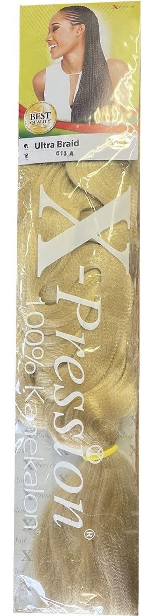 X-PRESSION NIGERIA EXTENSION PER CAPELLI - ALLUNGAMENTO ARTIFICIALE PER TRECCINE COLOUR # 613-A . - 2