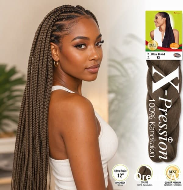 X-PRESSION NIGERIA EXTENSION PER CAPELLI - ALLUNGAMENTO ARTIFICIALE PER TRECCINE COLOUR 12