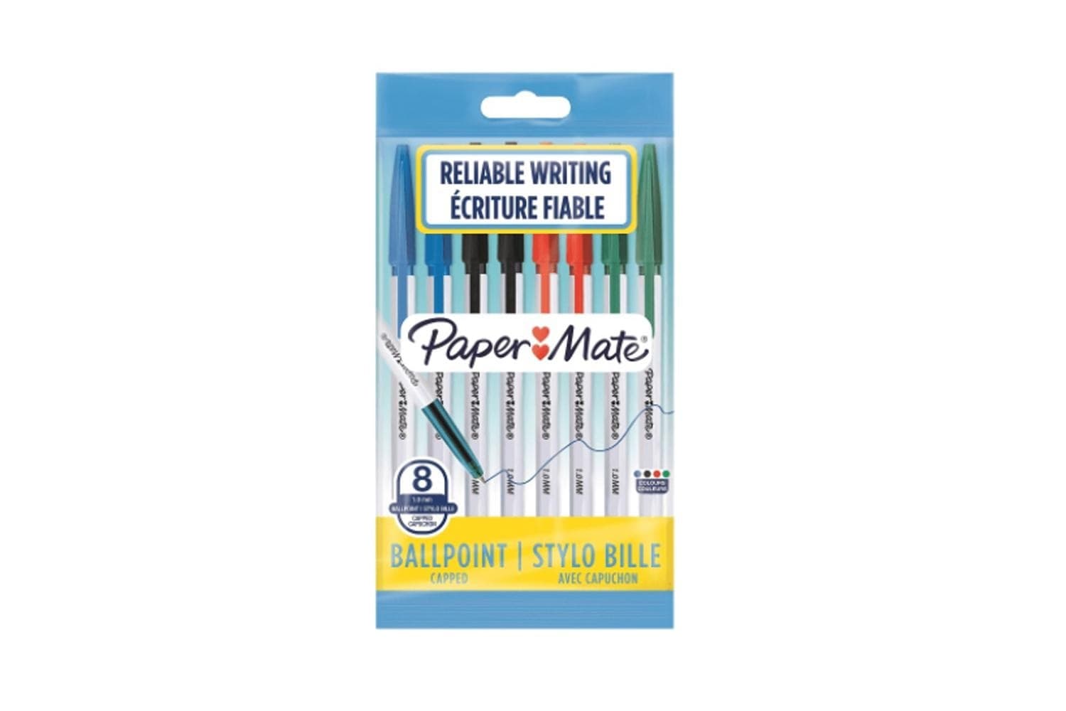 Penna puoch paper mate 1mm ass.te bls. 8pz