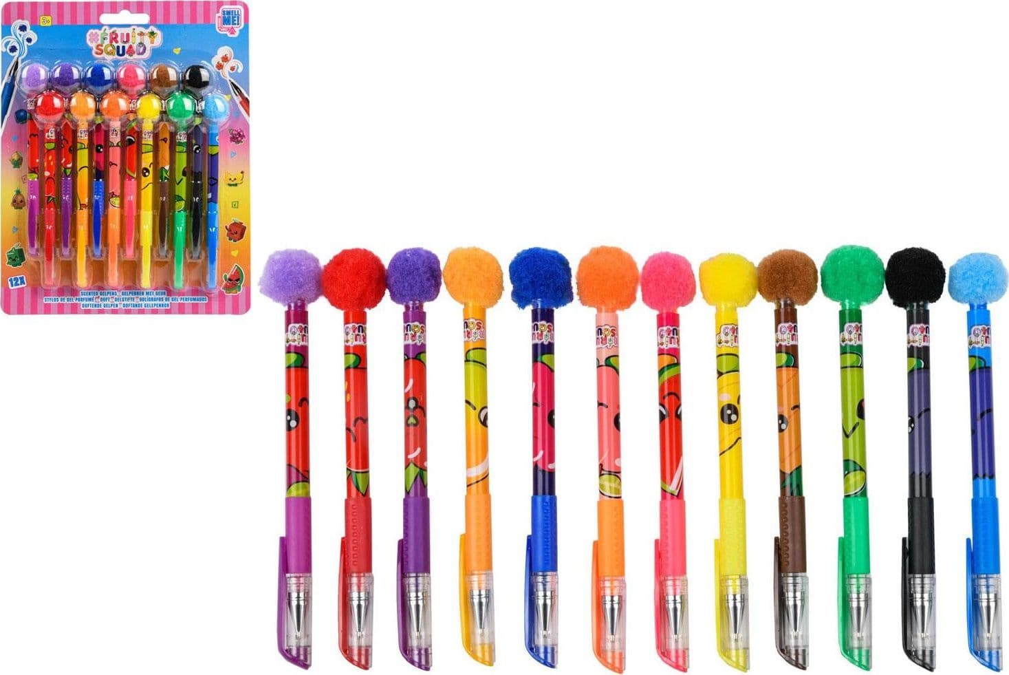 Fruity Squad 12 Penne Gel PomPom Profumate - 3