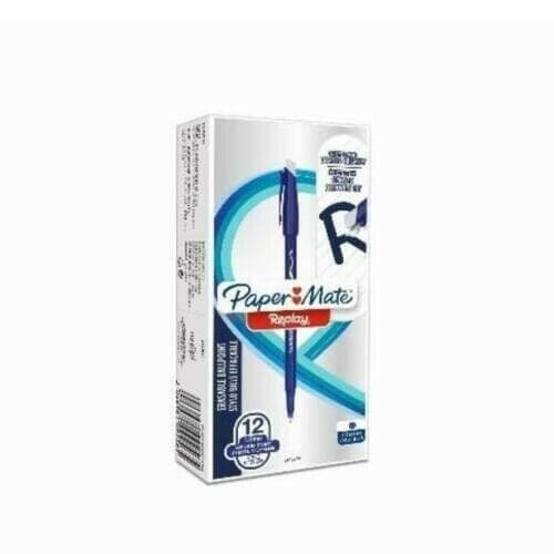 Confezione da 12 Paper Mate Replay Penna a Sfera  BLU Cancellabile Limited Edition - 2
