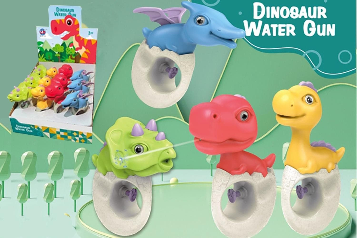 Mini Pistola Acqua Dinosauro