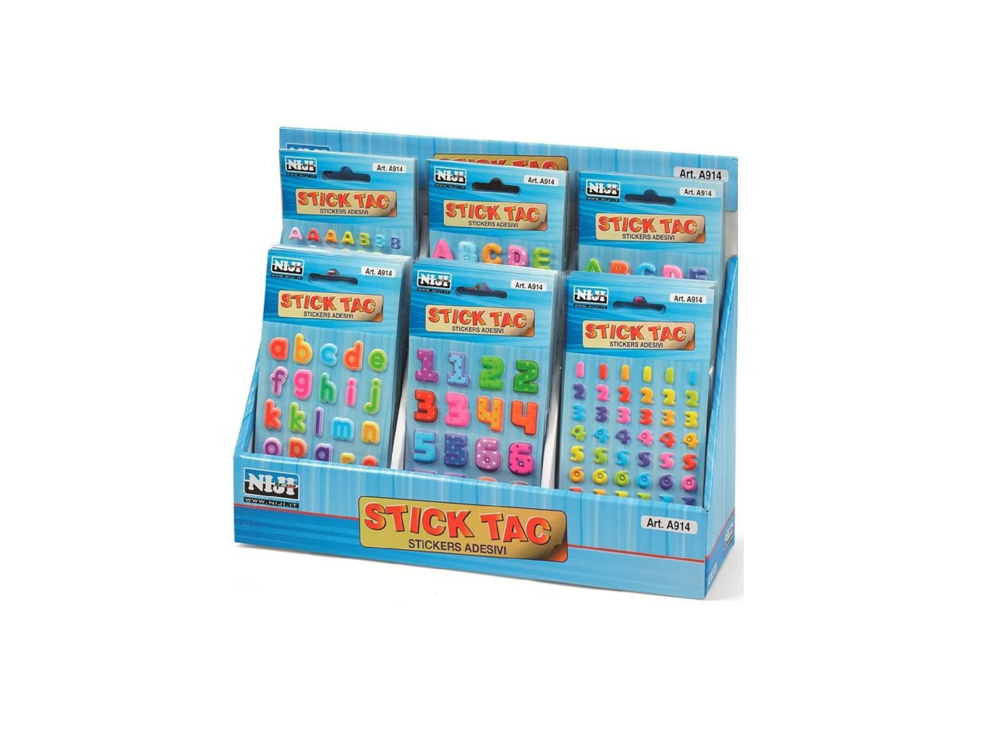 Stickers 3D Lettere o Numeri