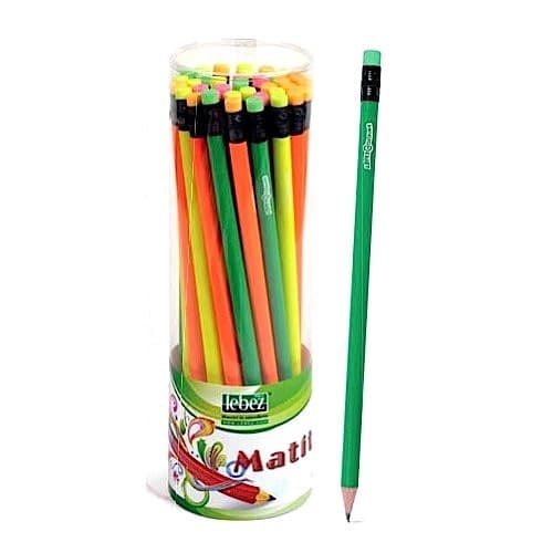 Matita HB Neon con gomma Lebez 80328