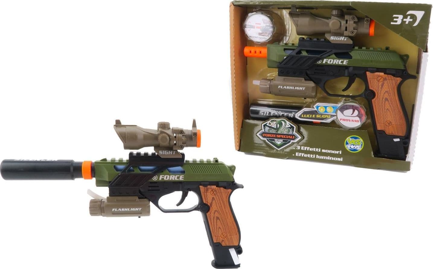 Pistola Force con mirino e accessori - 4