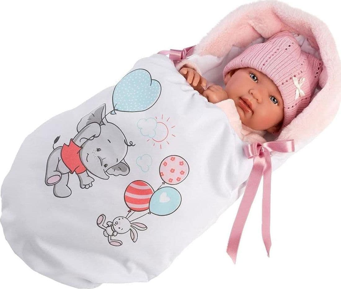 Reborn Morbido 44cm Sacco Nanna Rosa - 2