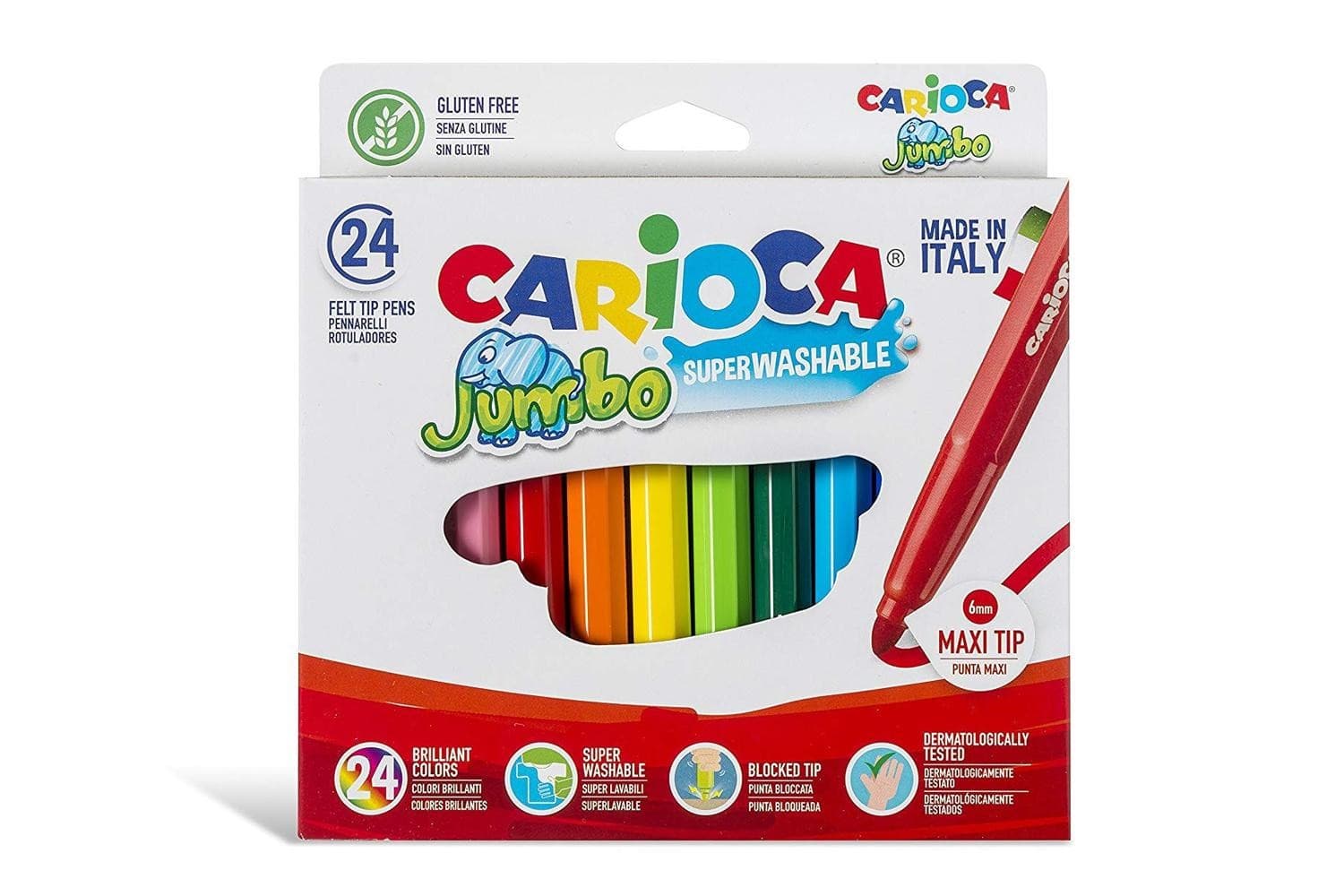 Pennarelli Carioca Jumbo da 24 pezzi