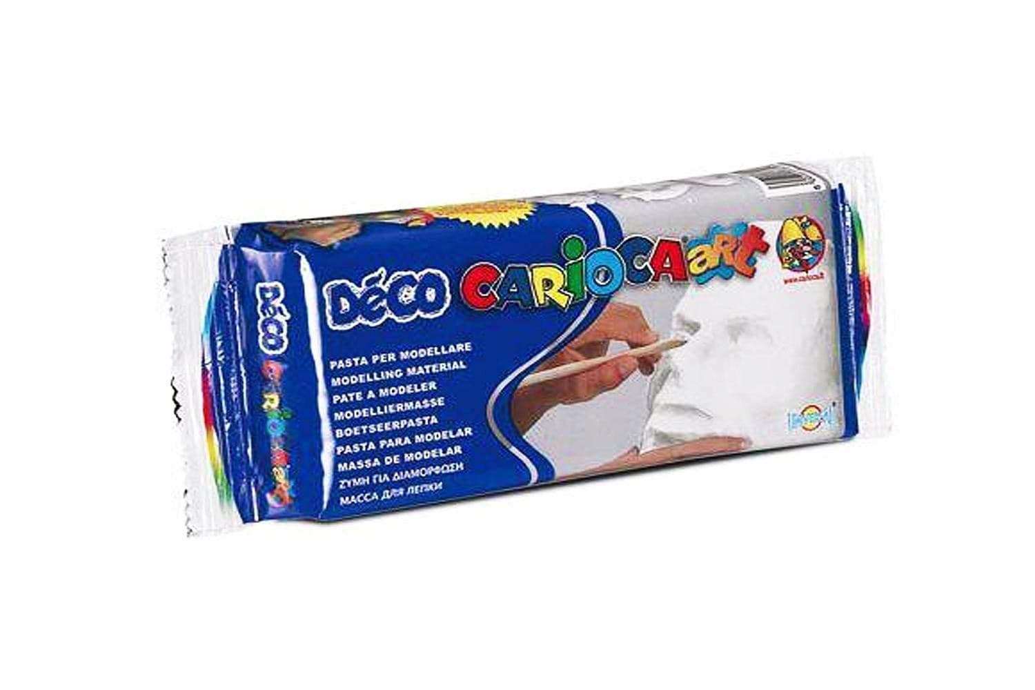 Deco' Pasta da modellare bianca 500 gr Carioca