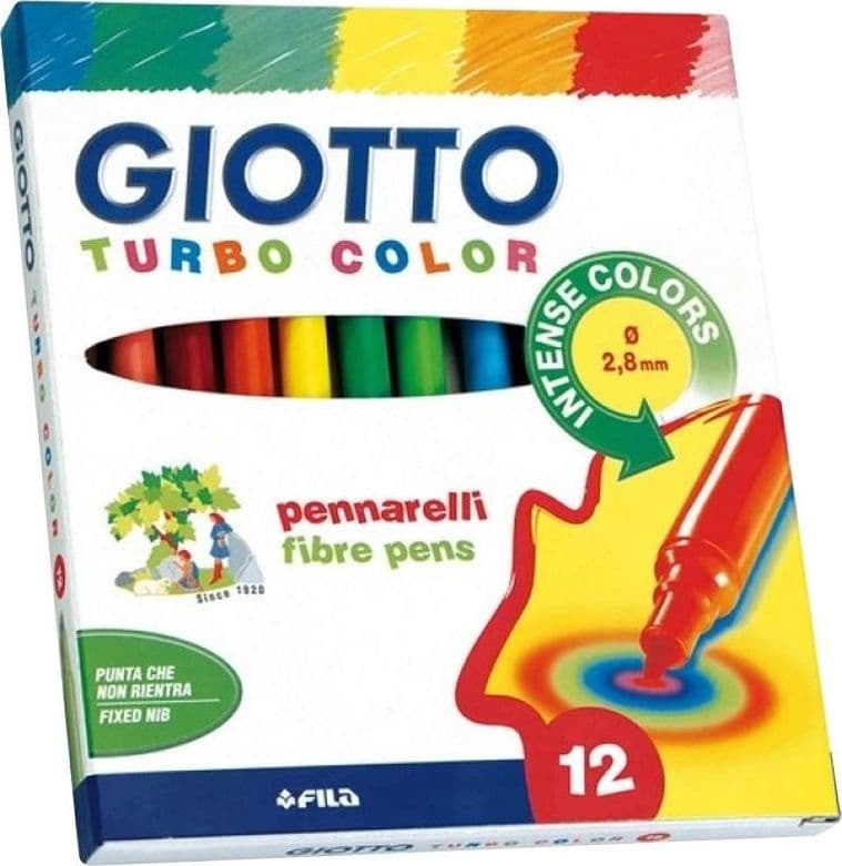 Pennarelli Giotto Turbocolor 12 pezzi