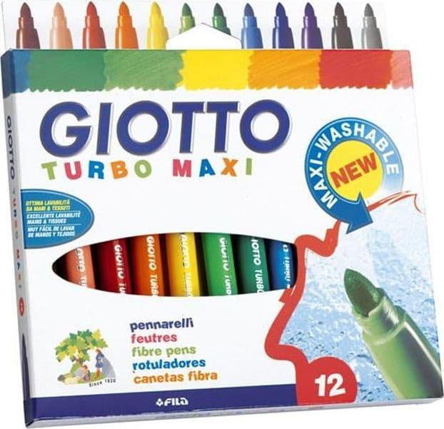 Pennarelli Giotto Turbo Maxi 12 pezzi