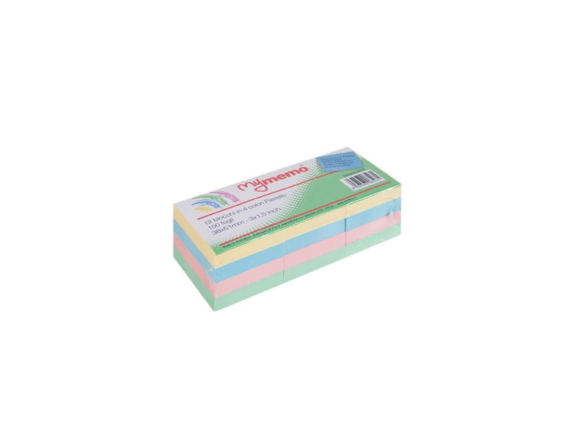 Post it my memo 38x51 pastello cf.12 - 2