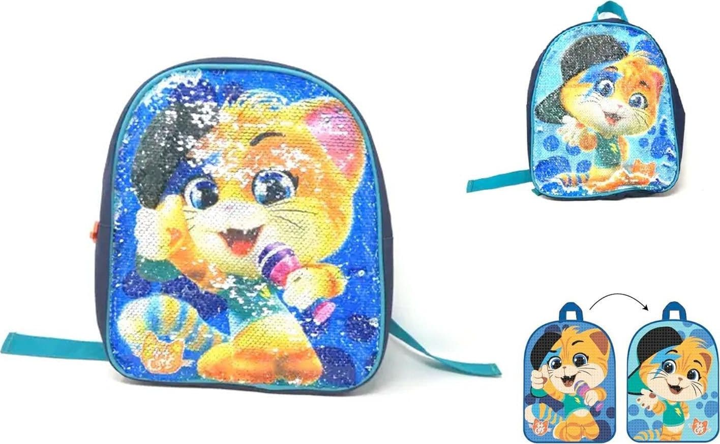 Zainetto Sequins 44 Gatti
